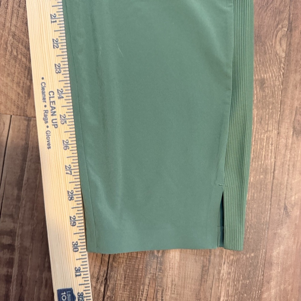 Athleta Brooklyn Ankle Pant Pantalon Cheville Green Mid Rise SZ 12 T Tall Casual - Picture 7 of 7